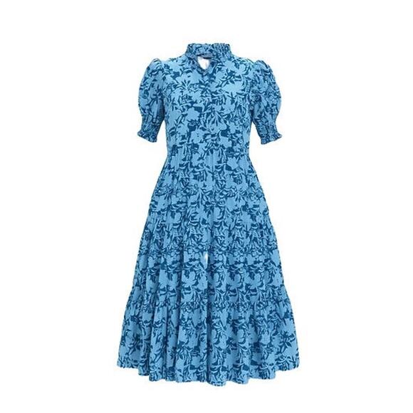 HYACINTH HOUSE Steel Blue Floral Bennett Maxi Dress Size XXL NWT - Picture 8 of 8
